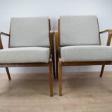Armchairs by Selman Selmanagic for VEB Deutsche Werkstätten Hellerau, 1950s, Set of 2