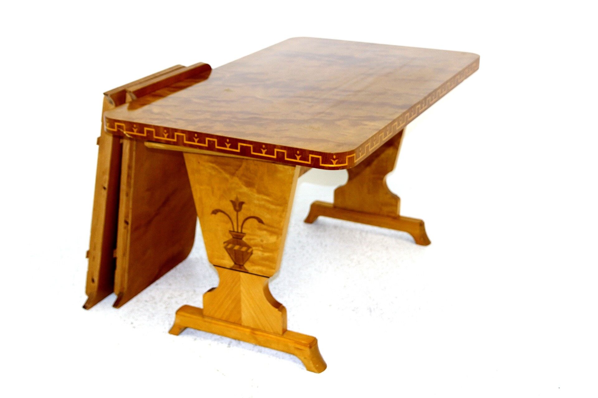 Birch dining table, Sweden, 1940s