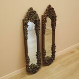 Mirror in a wooden frame, Italian design, 1960s, manufactured in Italy