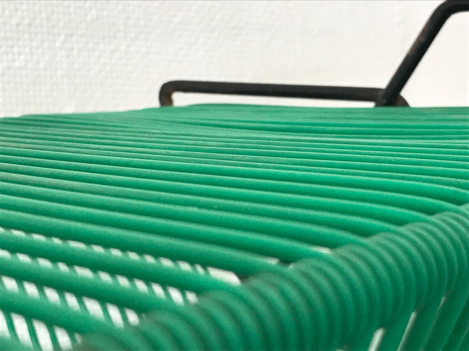 Vinyl rack scoubidou vintage