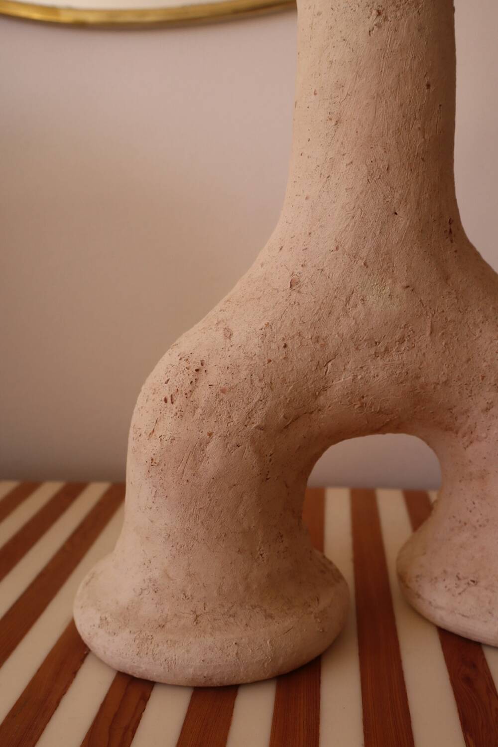 Raw tamegroat wabi sabi pottery sculpture