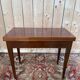 Folding game table – Louis XVI-Directoire style – Solid mahogany and brass