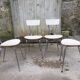 Lot of 4 white chairs
