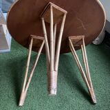Vintage rattan table