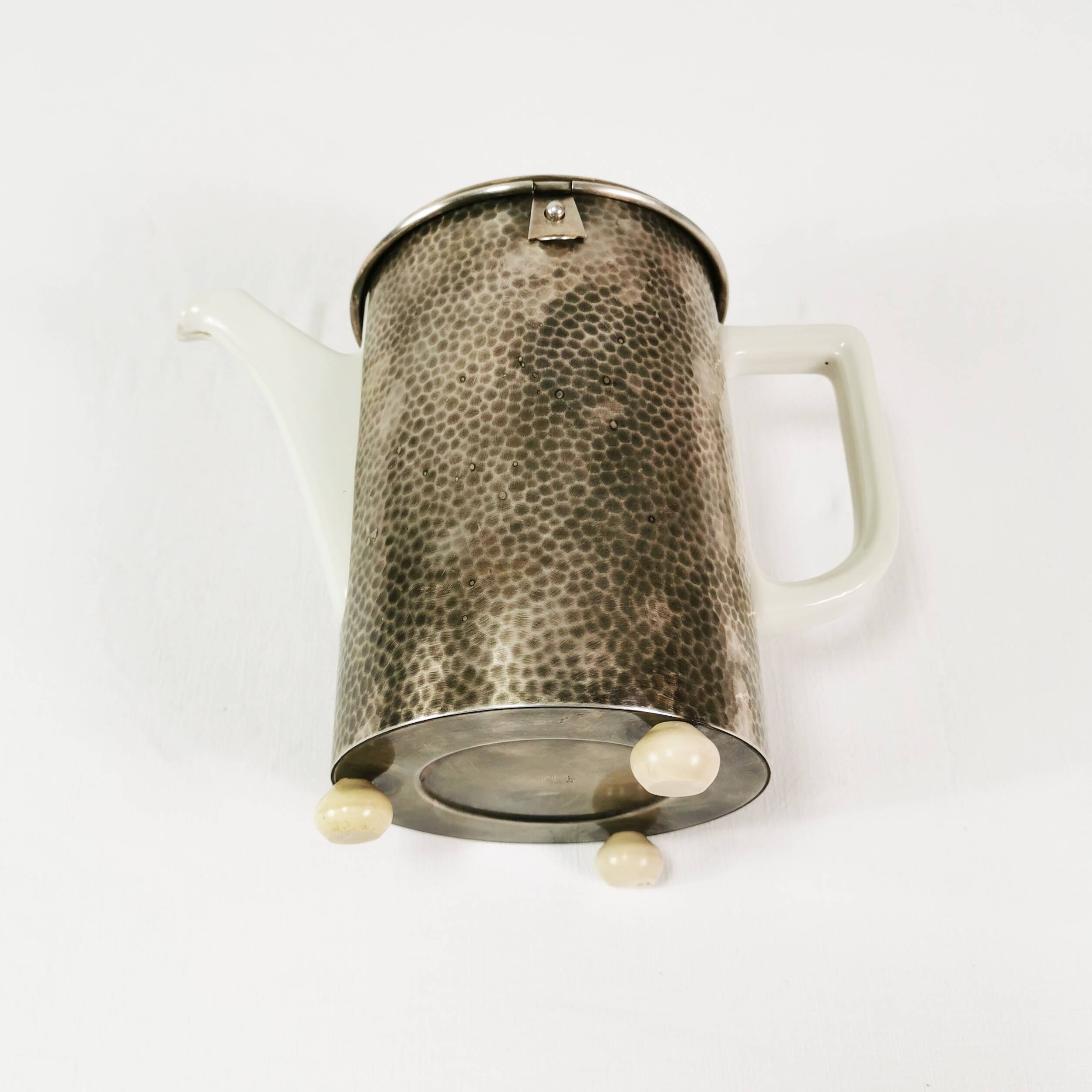 Art deco jug with warmer, WMF, Germany, 1940s