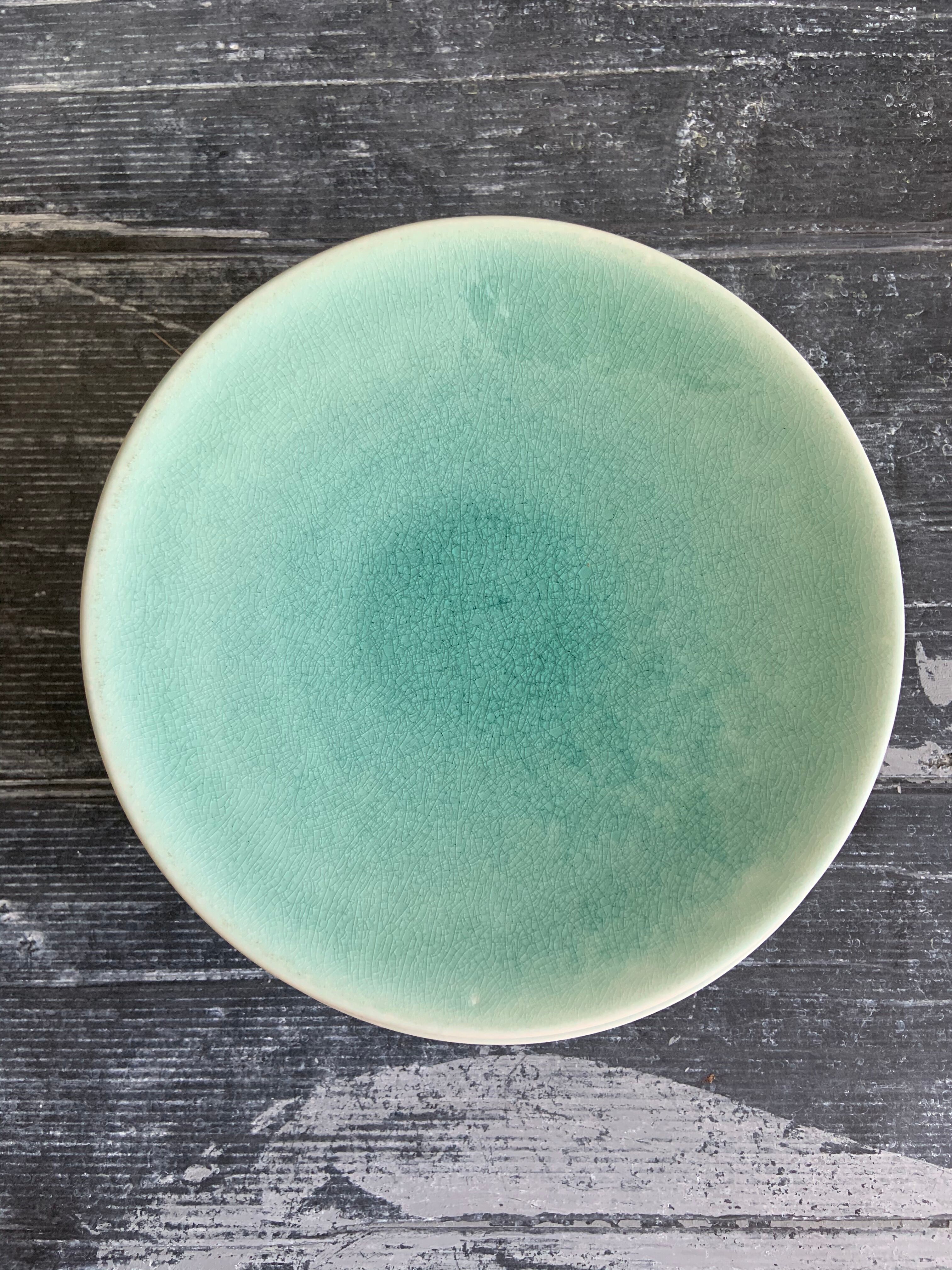 Dessert plates jars tourron aqua