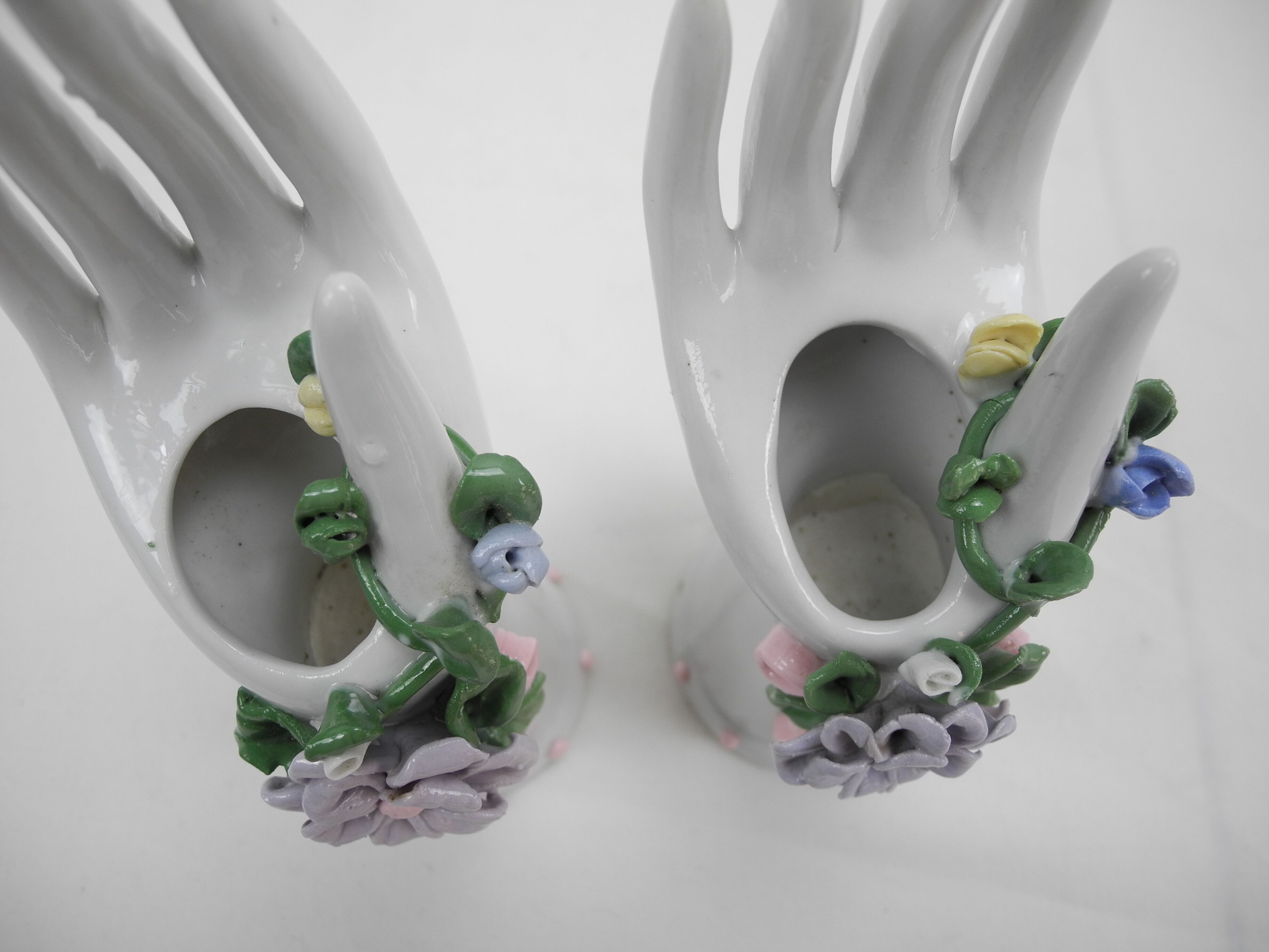 Pair of vintage ring holders ring holders stand shabby decor