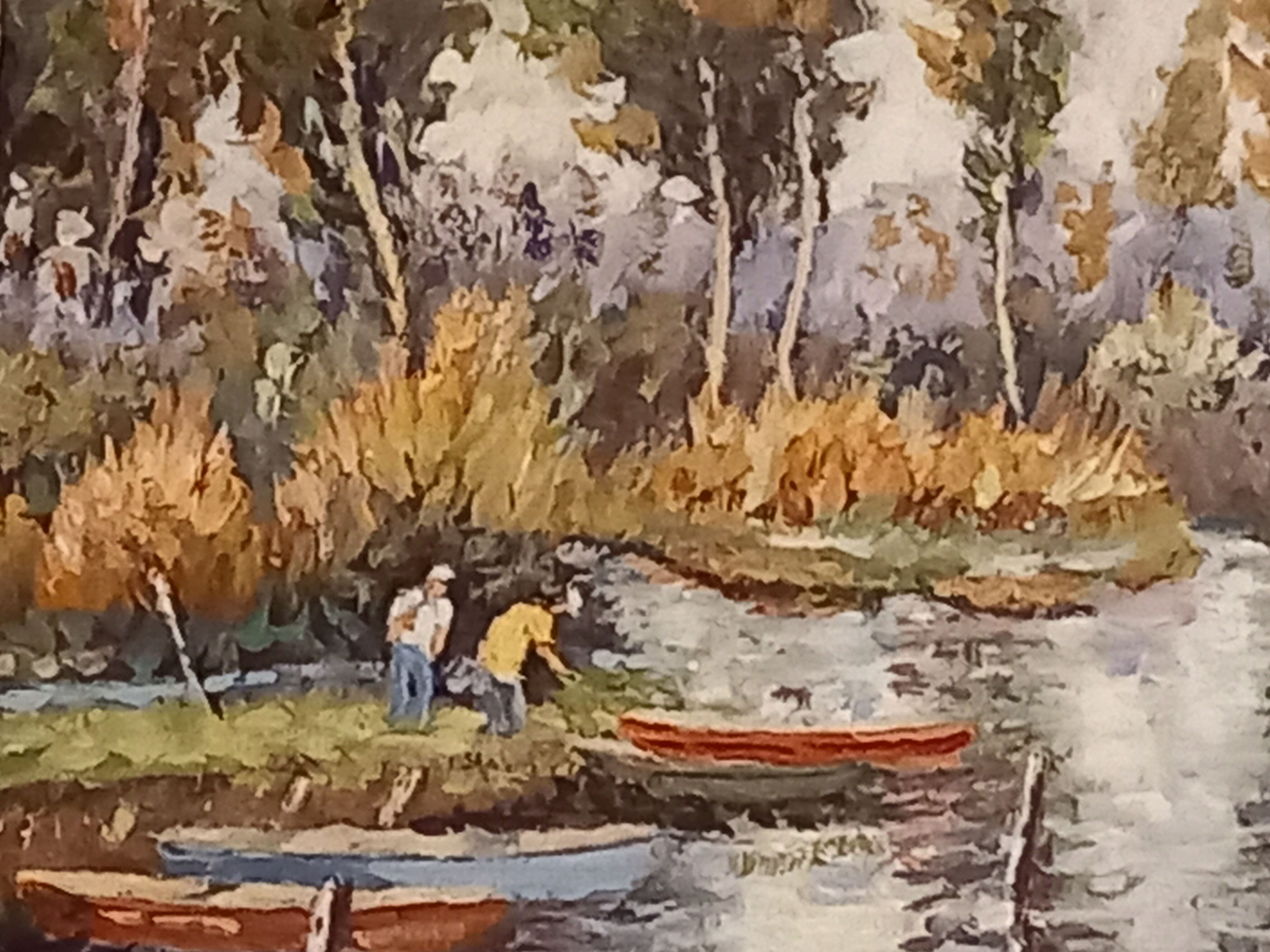 Oil on canvas signed-landscape