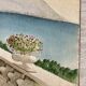 Watercolor seaside landscape recto/verso