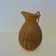 Imposant vase "pichet" en rotin, sud de la France, French Riviera, 1970