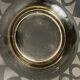 Plat art deco  en verre gravé
