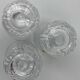 6 GLASSES A THE TURKISH CRISTAL PASBACHE UNDER CUP SPOONFULS JUMBO STAINLESS STEEL 18/8