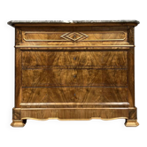 Louis Philippe period chest of drawers in burr walnut circa 1830