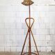 Wicker and bamboo floor lamp, Italy, 1950