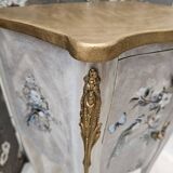 Louis XV style bedside table in marquetry