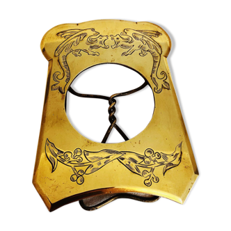 Brass frame late 19th - dragon décor