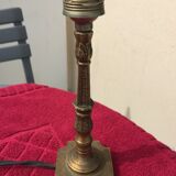 Chiseled copper lamp foot