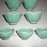 Set of 7 cabbage leaf ramekins