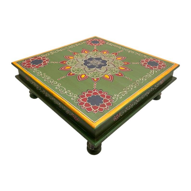 Table basse décorative peinte à la main, style baïonnette,