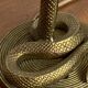 Lampe cobra en bronze 