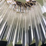 Large Venini chandelier 3 levels crystal