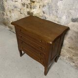 Small wooden chest of drawers with 3 drawers and an opening top – accent furniture