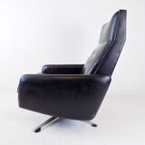 Leather armchair 60s black