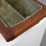 Rectangular Art Deco planter in wood, France 1920