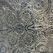 Very large silver metal serving tray christofle malmaison model
