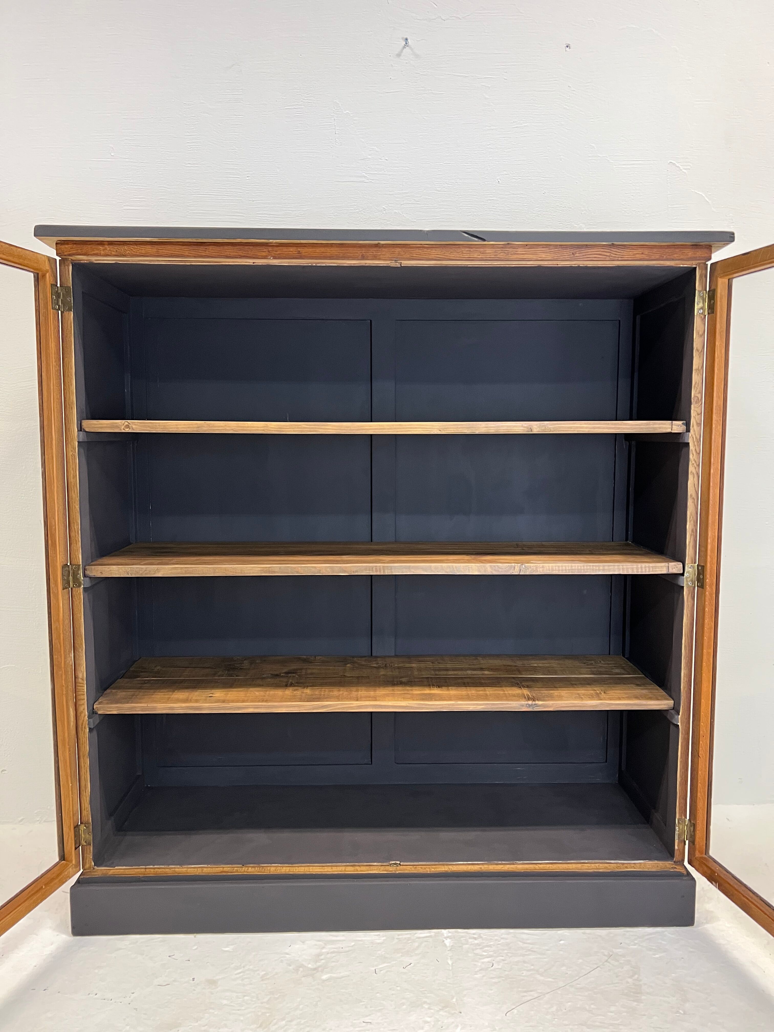 Oak showcase from the 50s