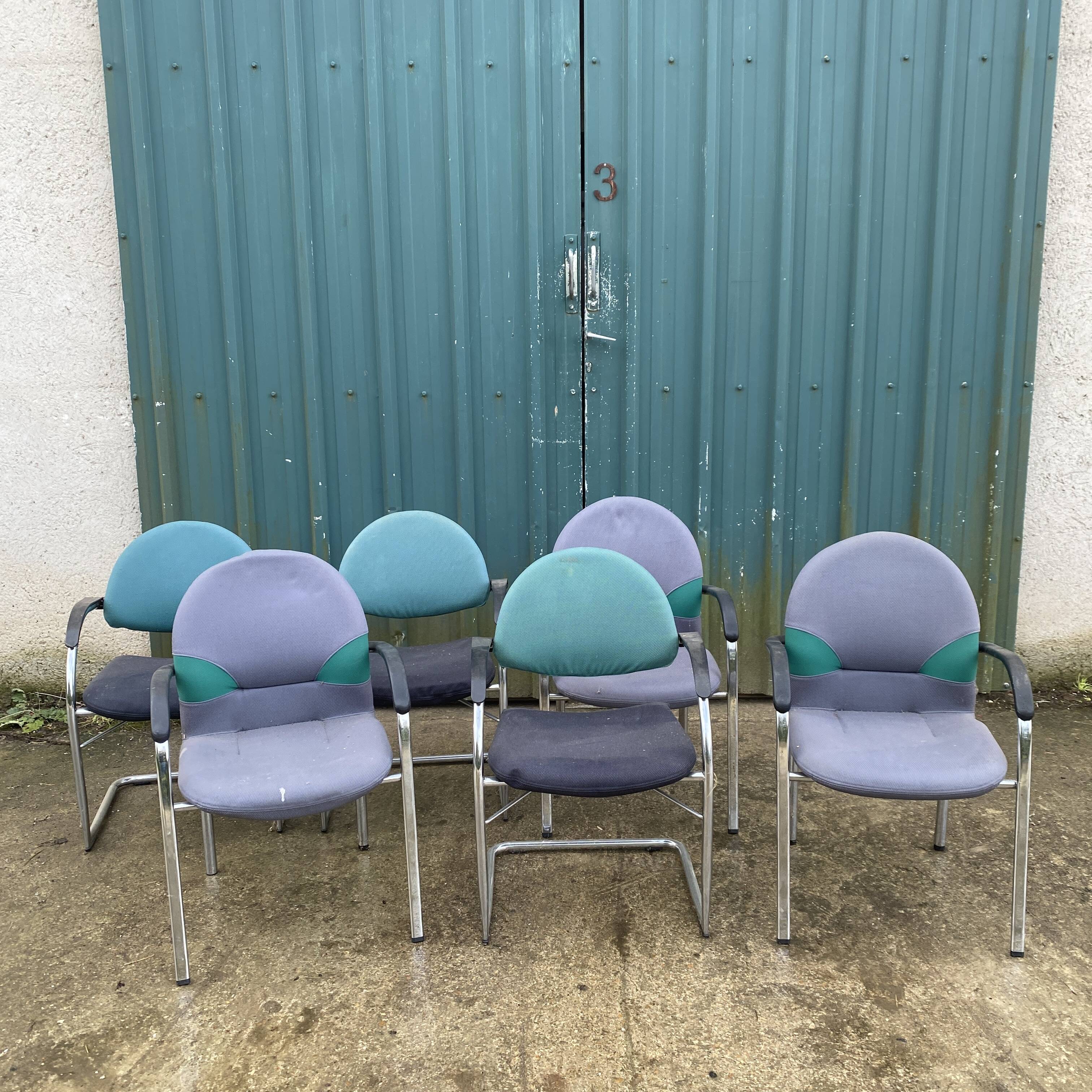 Set of 6 Onda chairs edition VITRA Design Mario Bellini