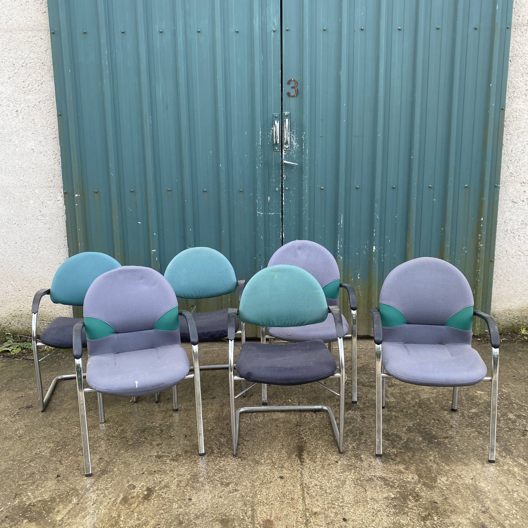 Set of 6 Onda chairs edition VITRA Design Mario Bellini