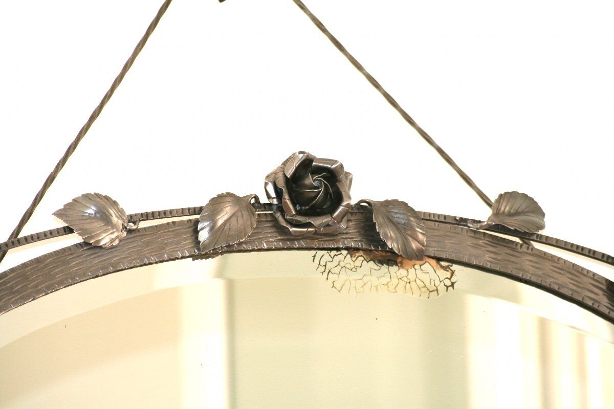 Brushed Wrought Iron Mirror
