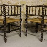 Pair of mulched chairs