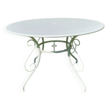 Ancienne table de jardin en fer forgé