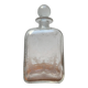Vintage Danish glass bottle with engraving.