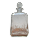 Bouteille en verre danoise vintage avec gravure