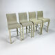 Set de 4 tabourets de bar, Vincent Sheppard, Lloyd Loom, années 2000