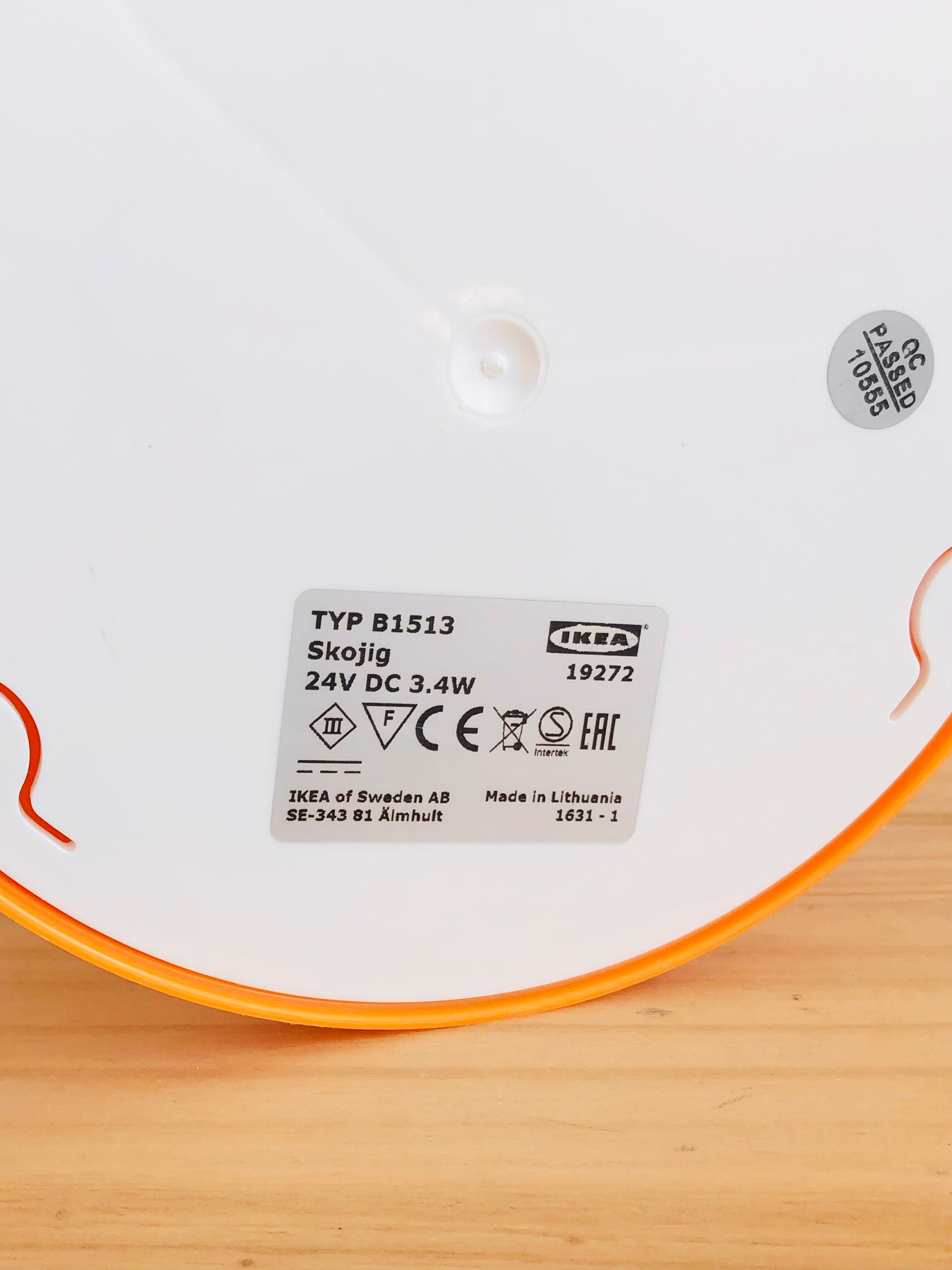 Cloud night light Skojig Ikea vintage orange