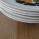 6 vintage deep plates, floral pattern