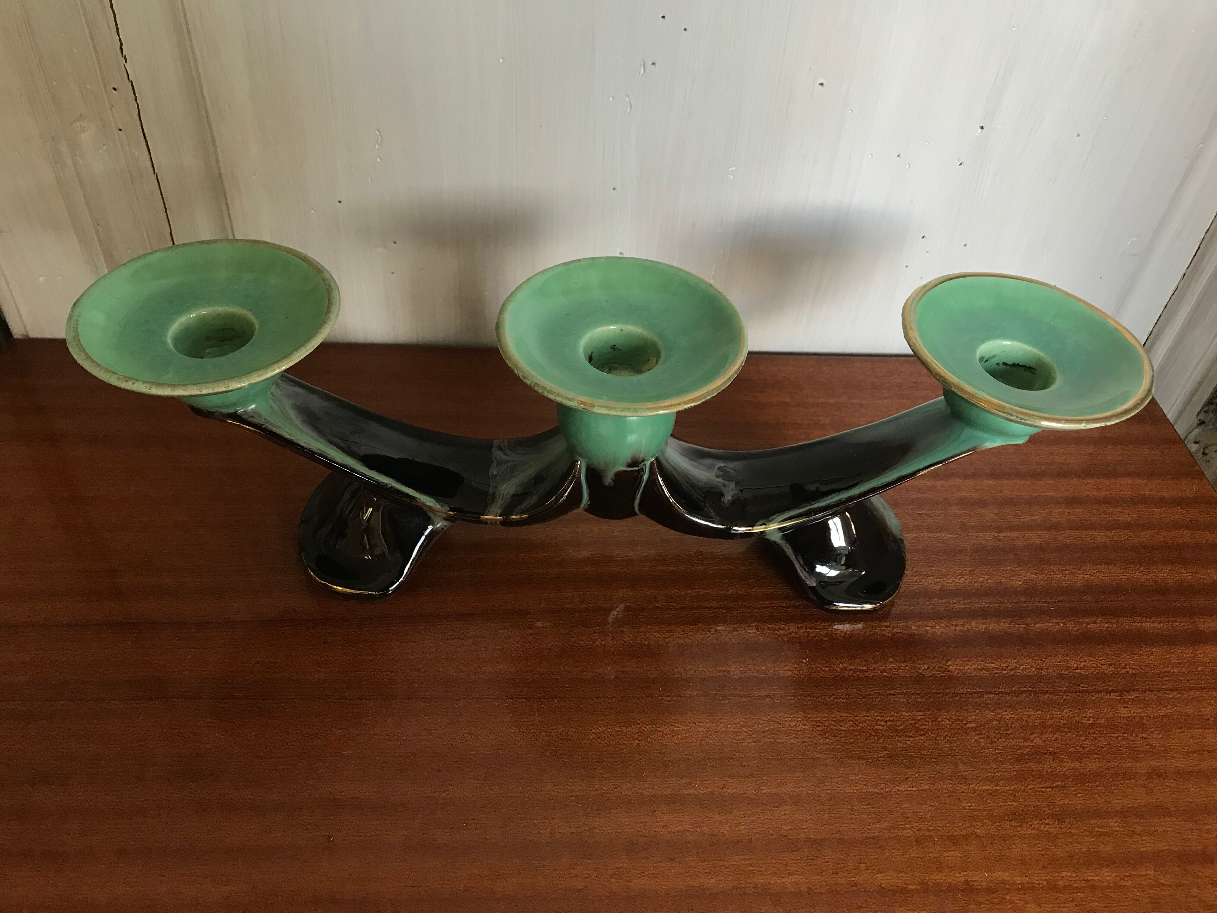 Vintage ceramic candlestick