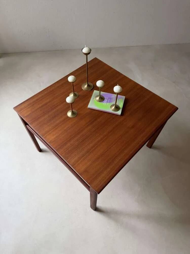 Table basse en teck Alf Svensson années 60 design mid-century