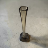 Amber glass flower holder