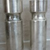 Ermetic salt and pepper shaker by Stéphane Prud'homme in silver metal