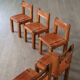 Set of 6 Pierre Chapo S11 Dining Chairs, France, 1960s