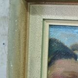Henry Carlsson, Swedish Modern Composition, 1948, Oil on Canvas, Framed