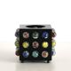Japanese tealight holder of colored glass beads