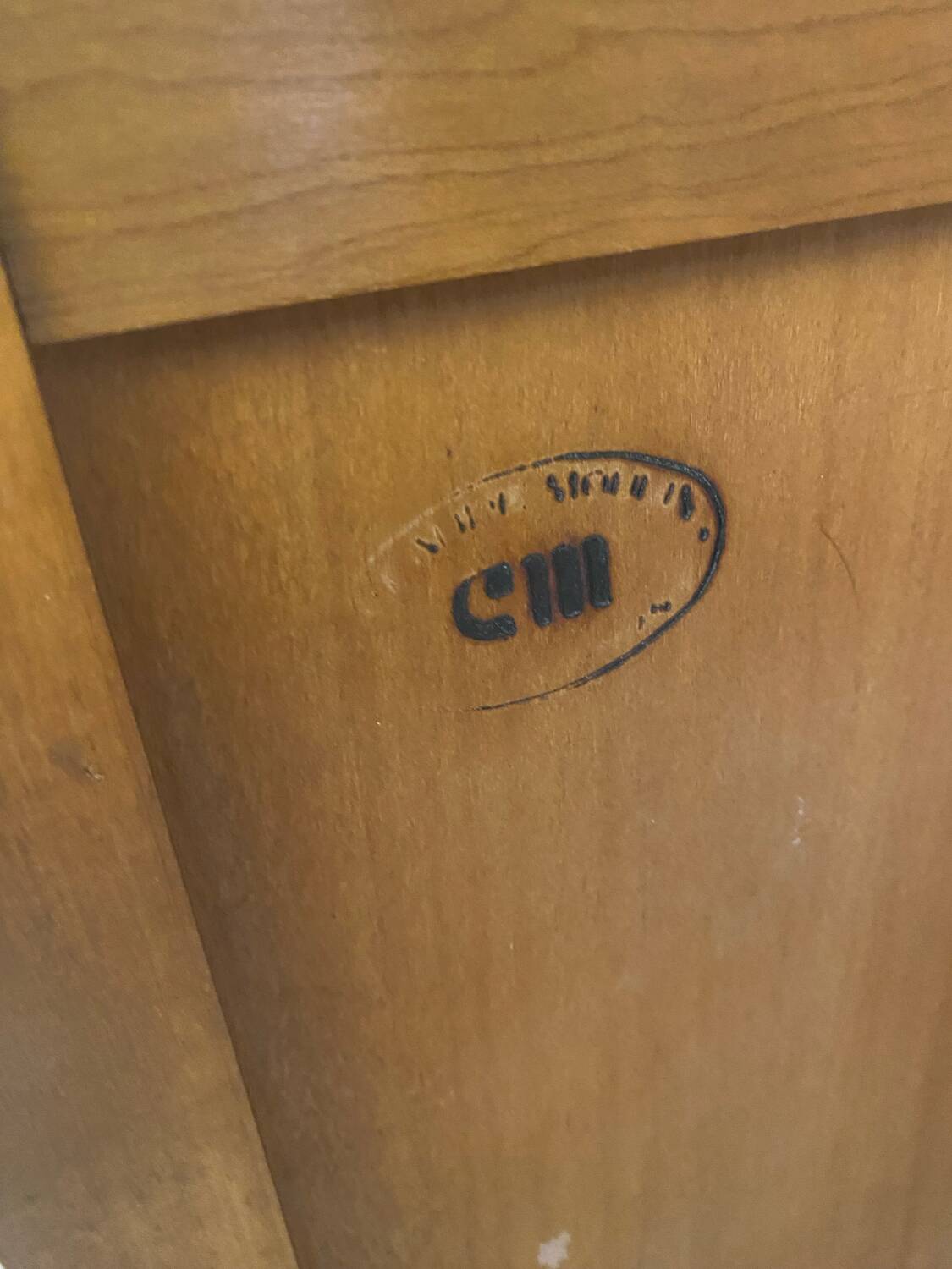 Antique louis xv style weekly chest wood 7 drawers & vintage metal handles