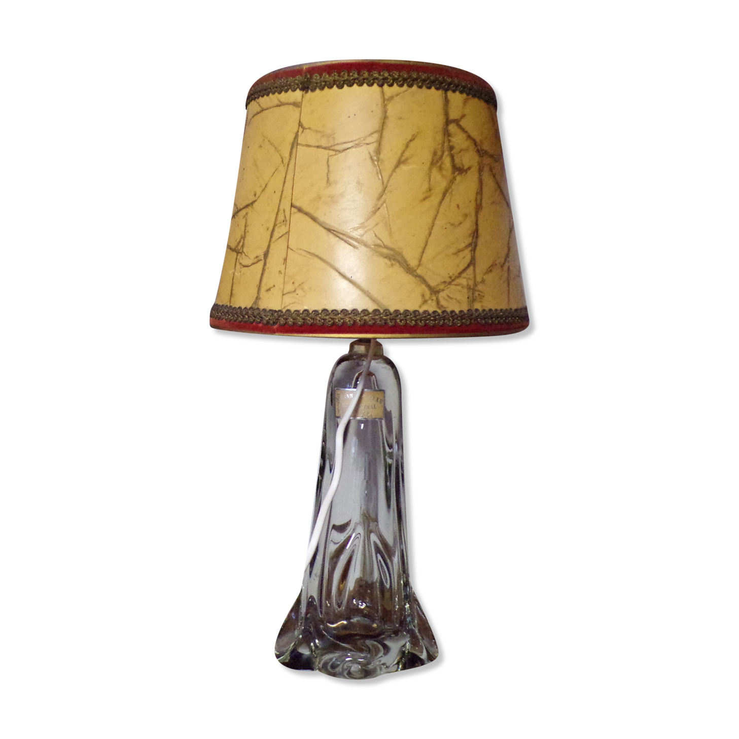 Meisenthal glass lamp