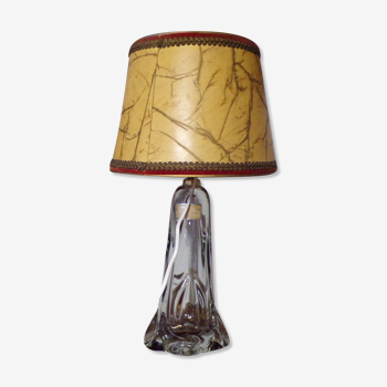 Lampe en verre de Meisenthal